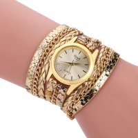 Дамски ръчен часовник тип гривна с верижки, снимка 5 - Дамски - 40825025