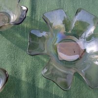 Стари български стъклени купи  3 броя, снимка 5 - Аксесоари за кухня - 35874928