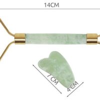 Нефритен ролер / Нефритен масажор за лице, снимка 5 - Масажори - 41766766