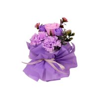 Луксозен букет от вечни цветя с декорация в подаръчна кутия., снимка 2 - Декорация за дома - 41946112