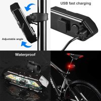 Задни светлини за велосипед мигачи LED задна светлина стоп за колело, снимка 5 - Аксесоари за велосипеди - 40796575