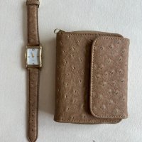 Часовник Quartz и портмоне, снимка 1 - Друга електроника - 41598128