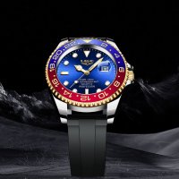 LIGE спортен,моден кварцов часовниk модел 2023,водоусточив,дата,въртящ се безел, уникален дизайн , снимка 9 - Мъжки - 41559068