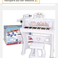 Детско пиано Bontempi електронно със столче и музикални играчки, снимка 5 - Музикални играчки - 42550200