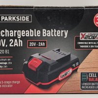 Акумулаторна Li-ion батерия PARKSIDE® 20V/2Ah - PAP20 B1 , снимка 2 - Други инструменти - 42108389