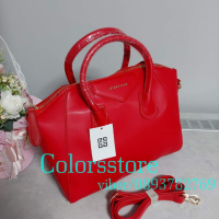 Червена чанта Givenshy кодSG72F, снимка 1 - Чанти - 44816972