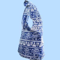 Дамска бохо чанта/торба с красиви индийски мотиви със слончета, снимка 3 - Чанти - 40317846