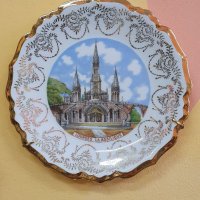 Красива антикварна френска порцеланова чиния за стена Limoges 