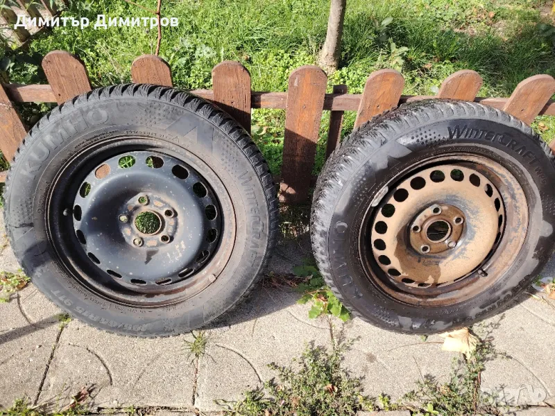 Два броя джанти с гуми 195/65 R15 5x112 заVW, снимка 1