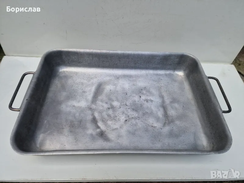 Алуминиева тава с неръждаеми дръжки, снимка 1