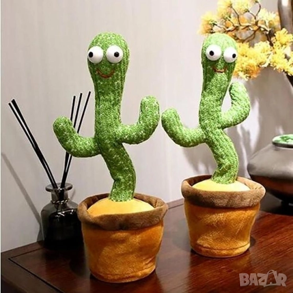 Забавният, пеещ и танцуващ кактус играчка, снимка 1