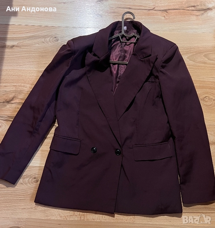 Сако в цвят бордо, снимка 1