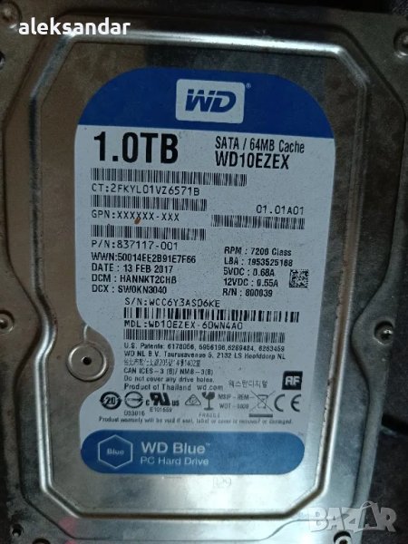 хард диск 1ТБ 3,5инча , снимка 1