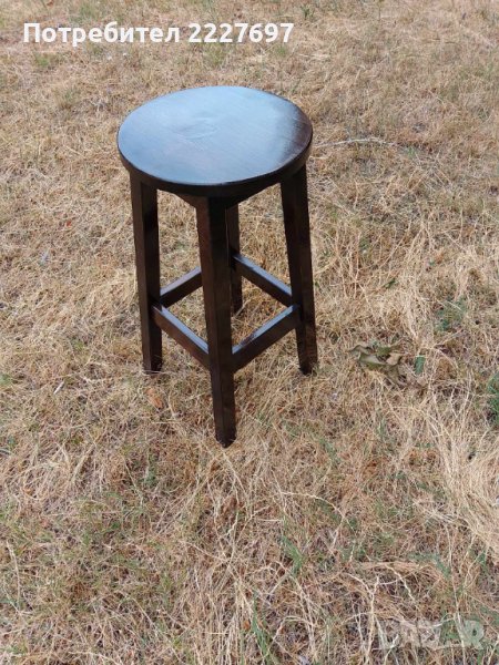 Бар стол - масив в цвят, снимка 1