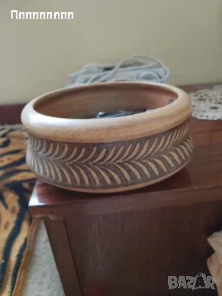 Керамична купа, диаметър 16 см, висока 6 см, снимка 1