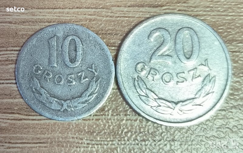 Полша 10 и 20 гроша 1962 година  с48, снимка 1