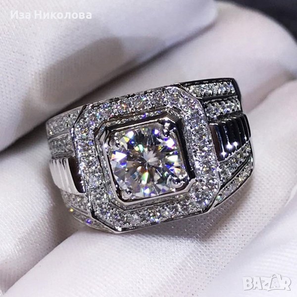 Пръстен с австрийски кристал, снимка 1