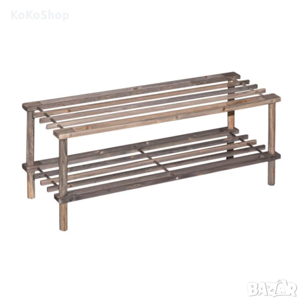 Дървена етажерка за обувки-74х29х26 см. /етажерка за обувки, снимка 1