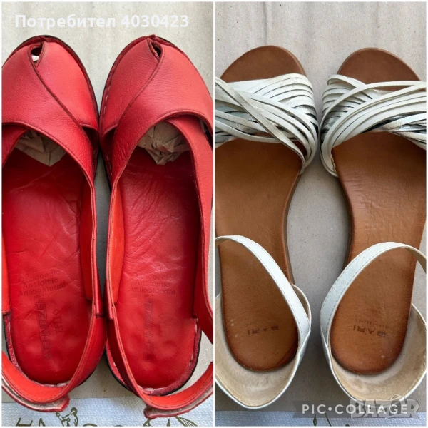 2 бр. сандали естествена кожа, снимка 1