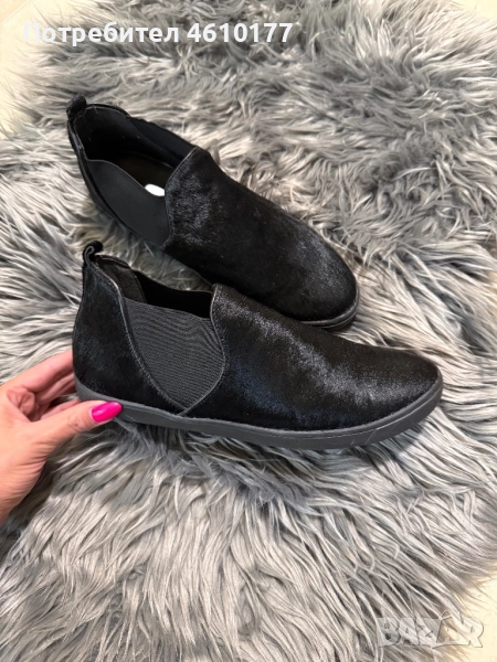 Дамски обувки с естествен косъм, снимка 1