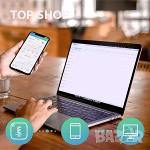 ERICKHILL Хигрометър и Термометър ET 301, Bluetooth, снимка 1