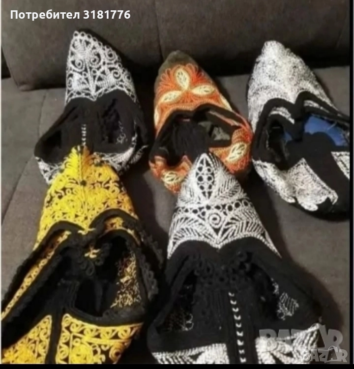 Дамски терлици изработени от качествен вълнен плат., снимка 1