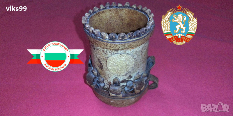Стар Български кожен сувенир, снимка 1
