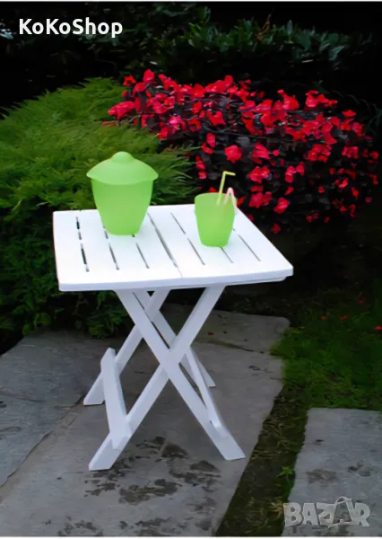 Сгъваема маса-44х50х44 см./градинска маса/маса за балкон/маса за тераса, снимка 1