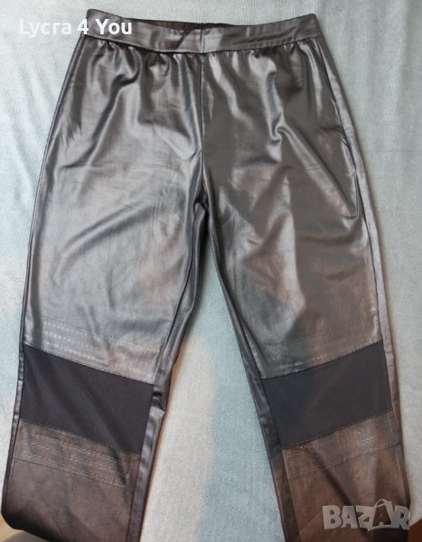 Клин с кожен ефект и тюл отпред M/L , снимка 1