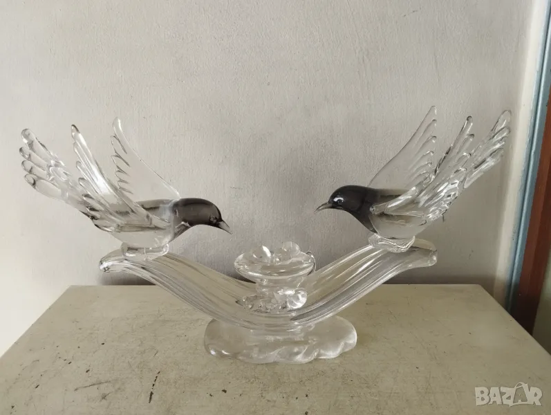 кристална статуетка,композиция, снимка 1