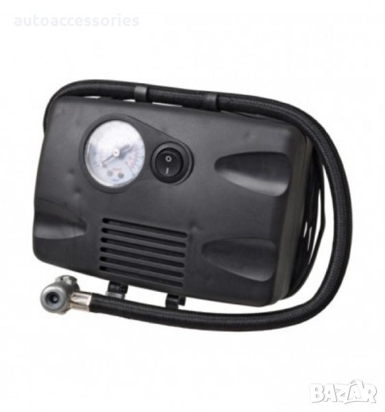 Компресор за помпане на гуми 12V с манометър, #1000043301, снимка 1