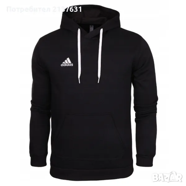 НОВ с Етикет МЪЖКИ ОРИГИНАЛЕН СУИЧЪР с КАЧУЛКА  ADIDAS  - Размер  L  u XL , снимка 1