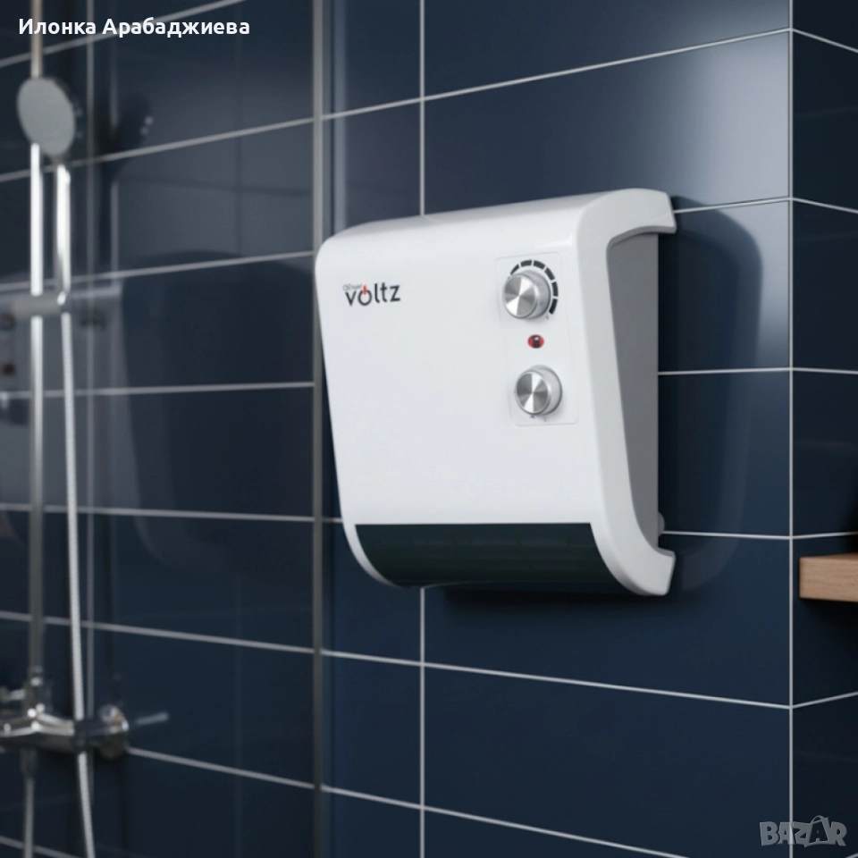 Отоплителна печка за баня Voltz OV51970J – 2000W, вентилатор, водоустойчива, снимка 1