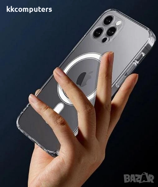 Калъф Акрилен Силикон Рамка MagSafe / Прозрачен / за iPhone 17 6.3 Баркод : 3132666, снимка 1