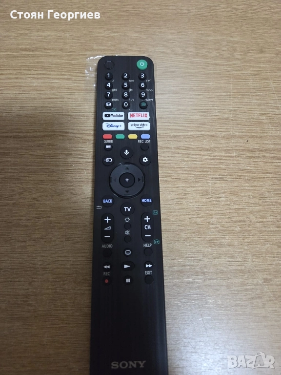 Дистанционно управление за телевизор SONY, оригинално, RMF-TX520E, черно, снимка 1