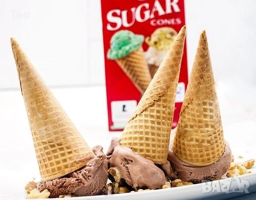 Захарни фунийки за сладолед, снимка 1