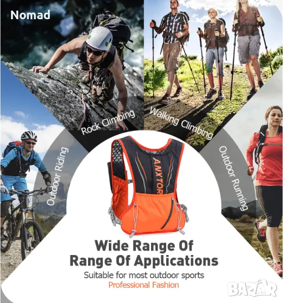 📢-60% Ултра лека спортна раница – 5L | Бягане, колоездене, туризъм, снимка 1