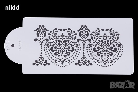  ZN609 Орнаменти шаблон стенсил спрей за торта украса декор Scrapbooking, снимка 1