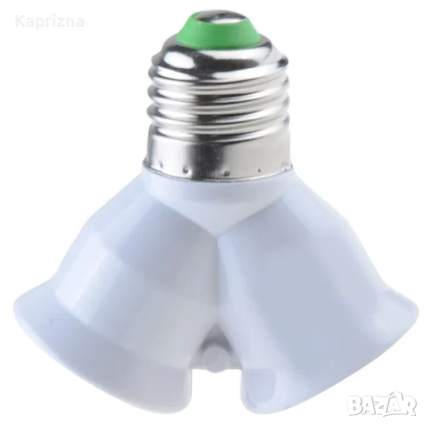 E27 двойна фасунга за крушка две крушки, снимка 1