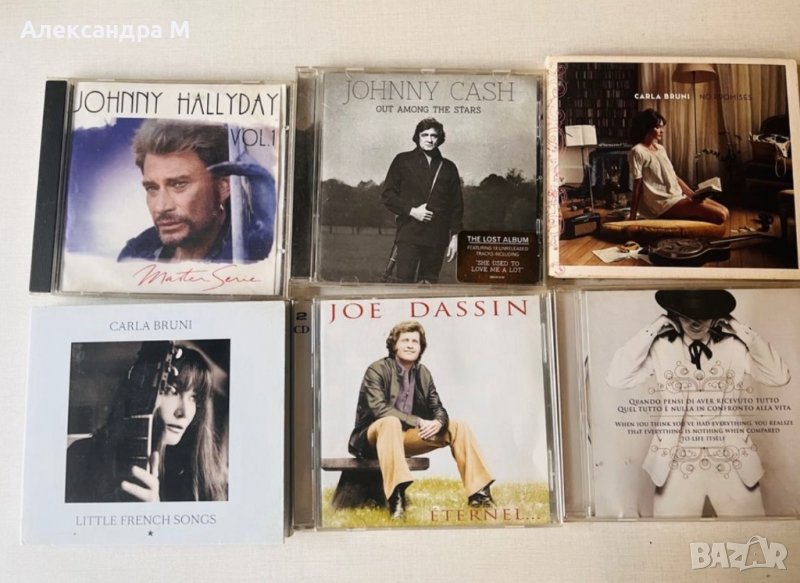 Оригинални дискове с френска музика, албуми на Joe Dassin, Johnny Halliday , снимка 1