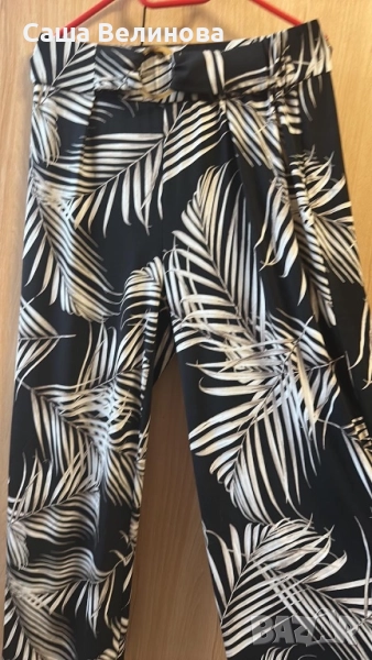 Панталон черно бял, снимка 1