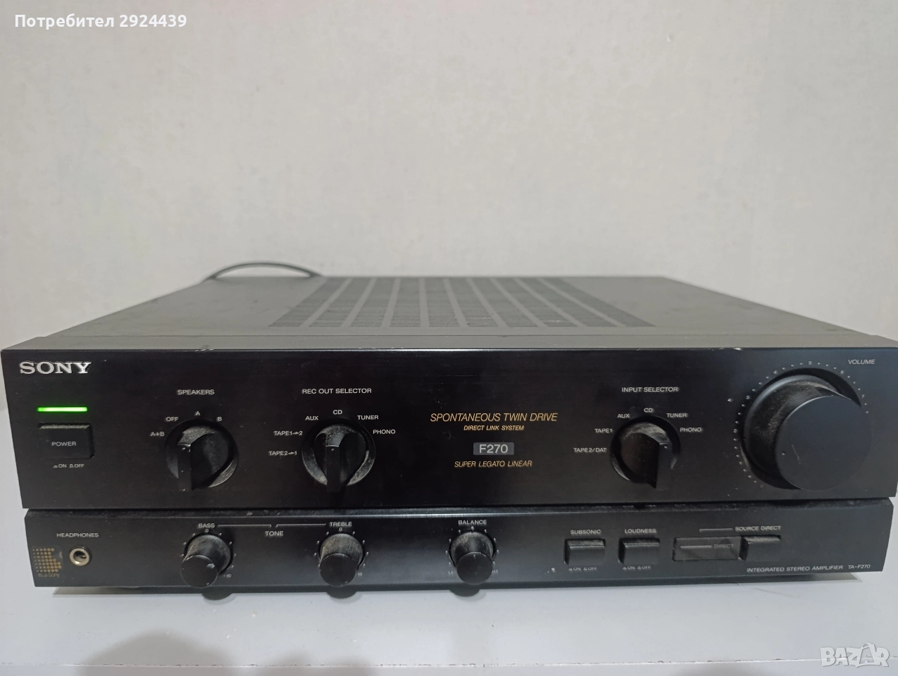 SONY TA -F270, снимка 1