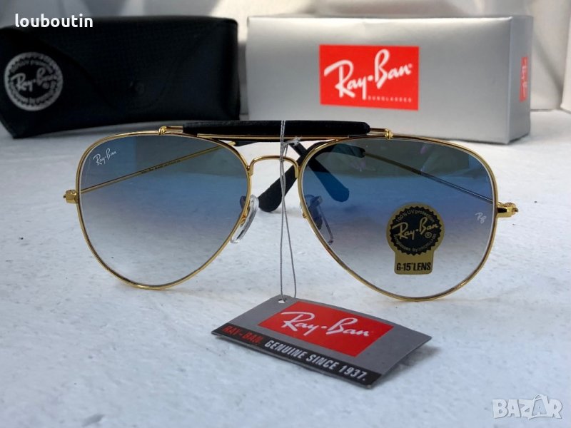 Ray-Ban RB3422 RB3025 limited edition слънчеви очила Рей-Бан авиатор с кожа, снимка 1