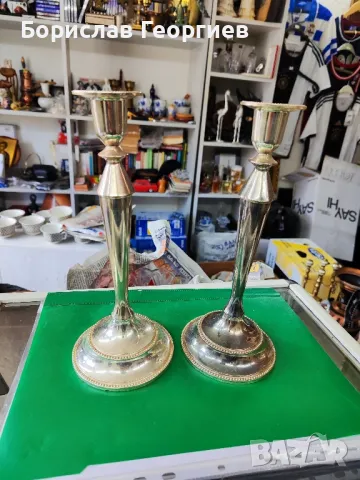 Метален свещник два броя