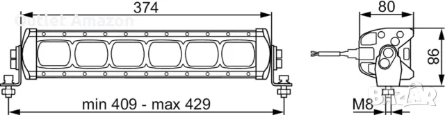   Lightbar HELLA LBX-380, снимка 2 - Аксесоари и консумативи - 49537801
