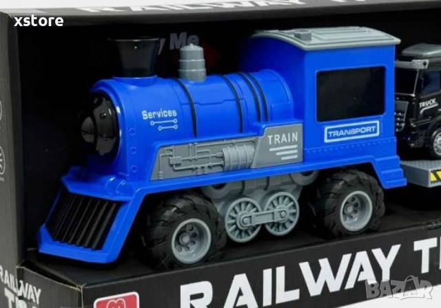 Парен локомотив с ремарке и камион влекач, снимка 2 - Коли, камиони, мотори, писти - 52800754