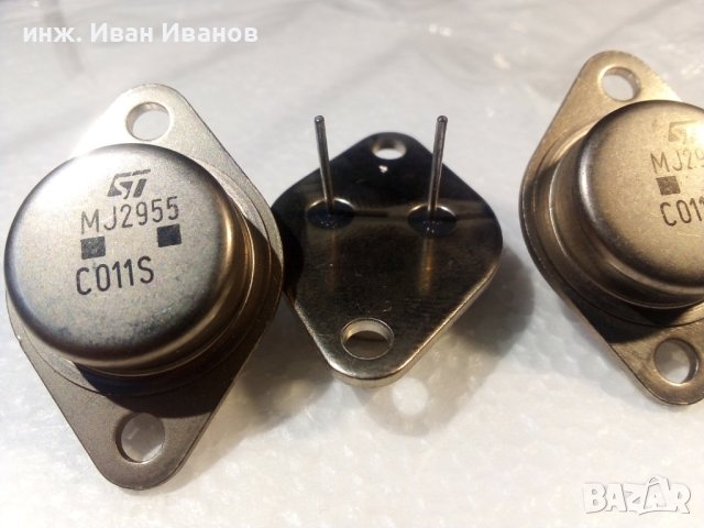 MJ2955 pnp 15A, 100V, 150W, TO-3 биполярни транзистори, снимка 2 - Друга електроника - 41600128
