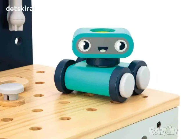 Детска играчка Janod Brico Kids - Голям работен тезгях, робот, снимка 6 - Конструктори - 47659523