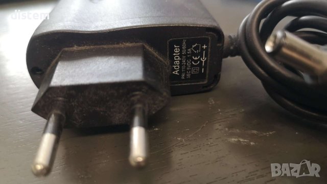 Захранващ адаптер 5V / 1 5A  (5,5/2,1мм), снимка 1