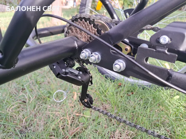 Нов Велосипед Колело Триколка Сгъваема  24 цола 7 скорости, кош и облегалка, снимка 2 - Велосипеди - 47802124